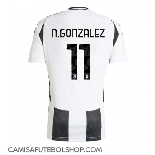 Camisa de time de futebol Juventus Nicolas Gonzalez #11 Replicas 1º Equipamento 2024-25 Manga Curta